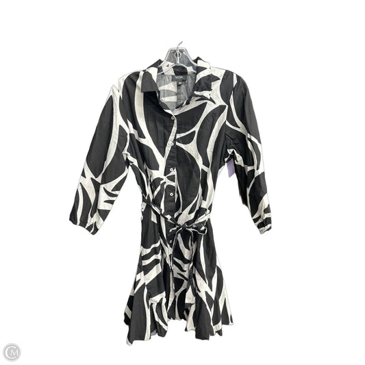 Dress Casual Midi By Msk In Black & White, Size: L