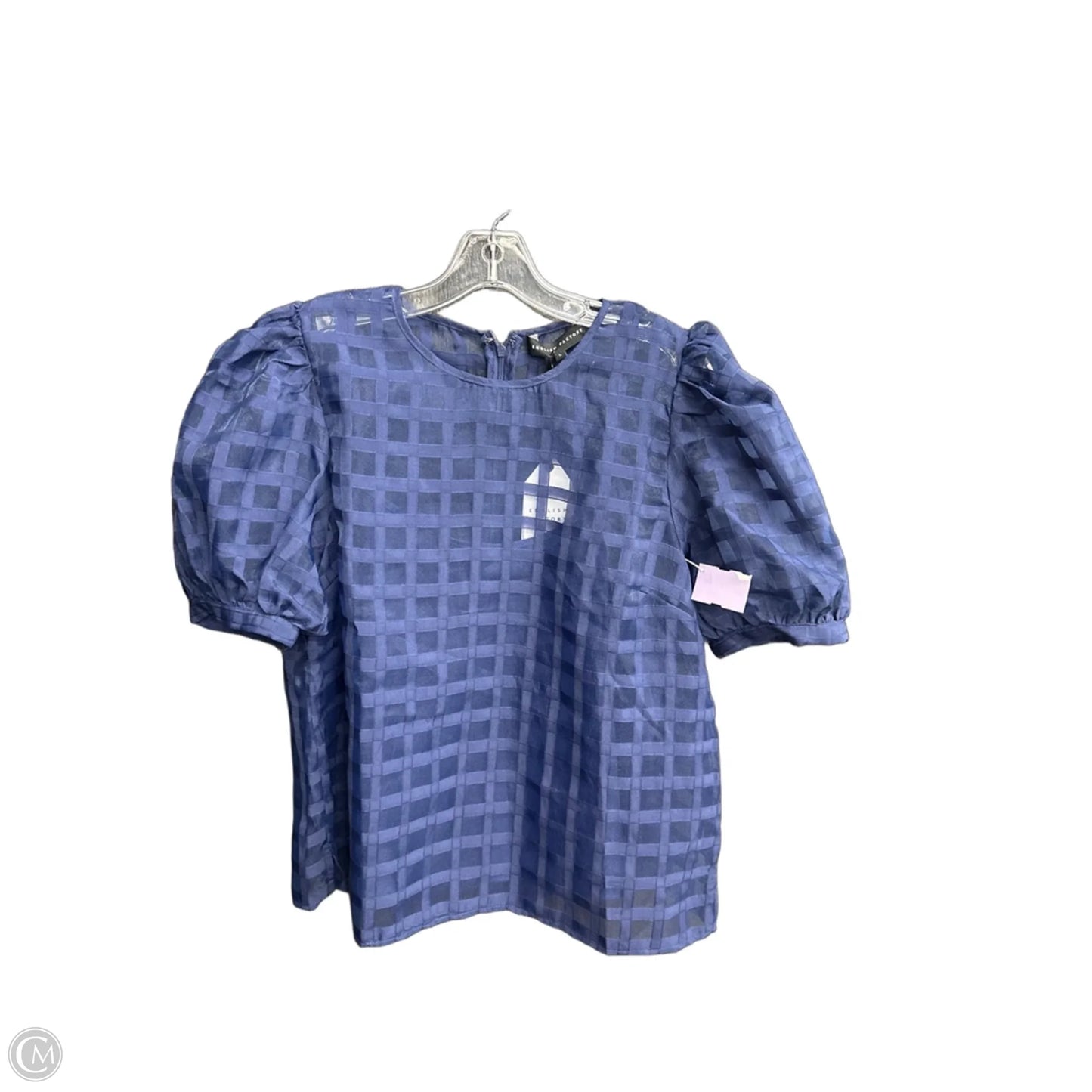 Top Short Sleeve By English Factory In Navy, Size: L