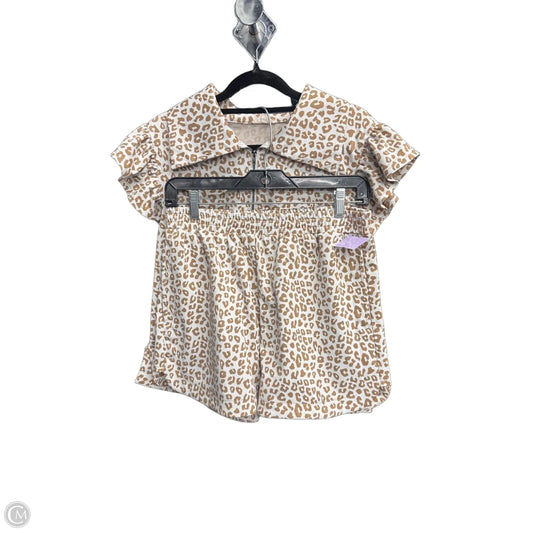 Top 2pc Sleeveless By Jodifl In Animal Print, Size: M