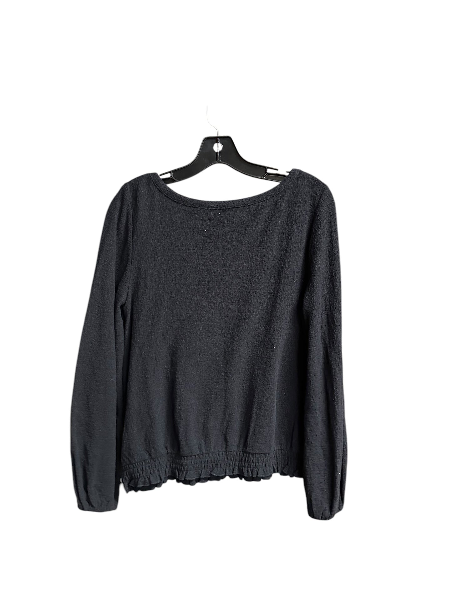 Top Long Sleeve By Loft In Black, Size: S