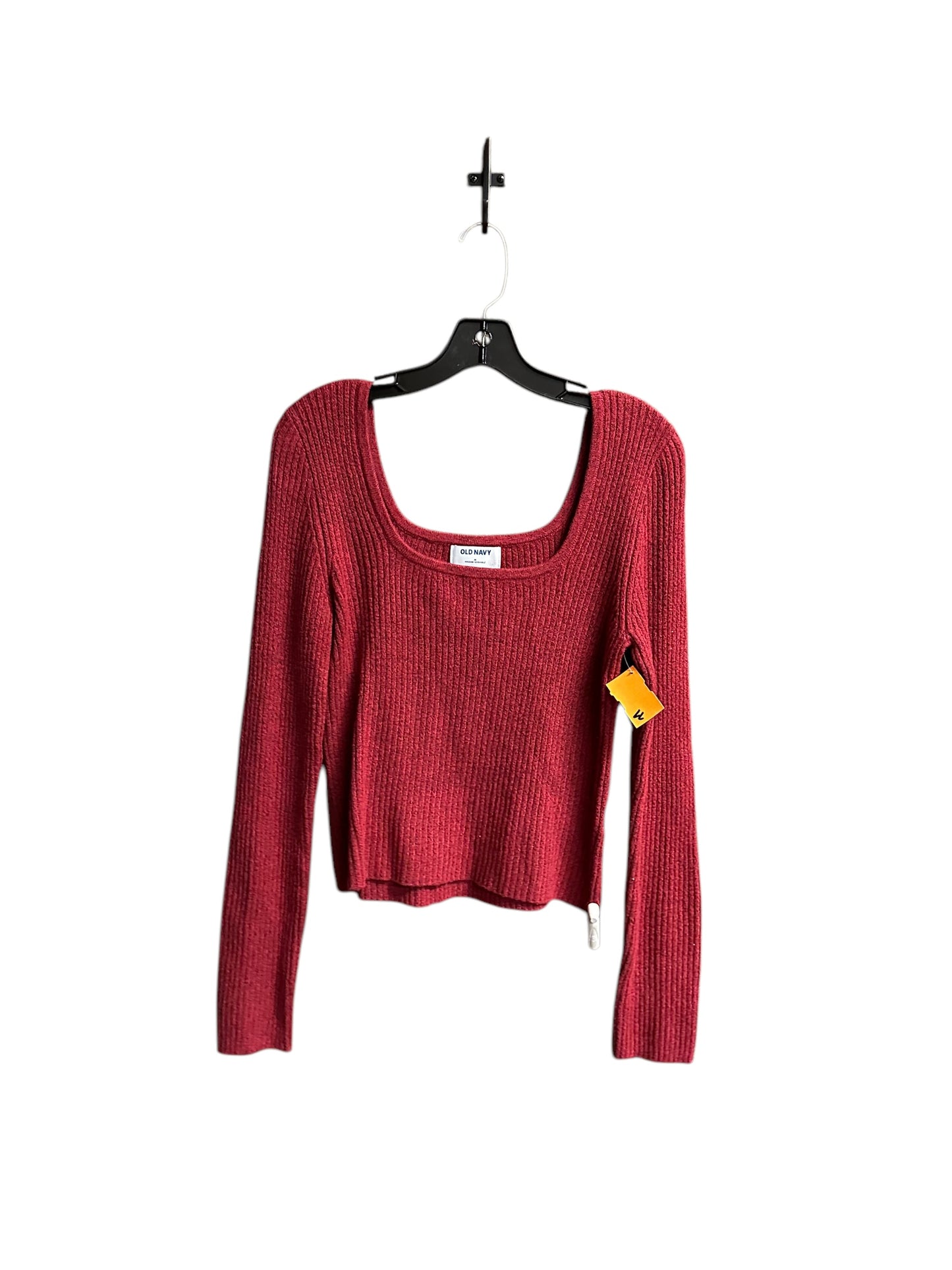 Top Long Sleeve By Old Navy In Red, Size: M