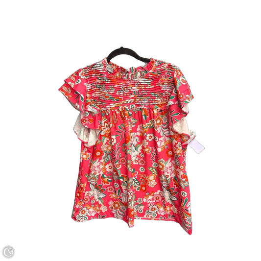 Top Sleeveless By Clothes Mentor In Floral Print, Size: L