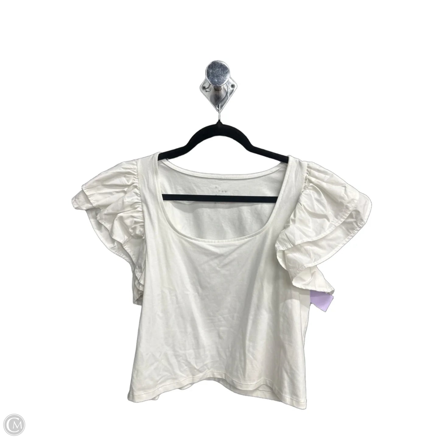 Top Short Sleeve By A New Day In White, Size: M