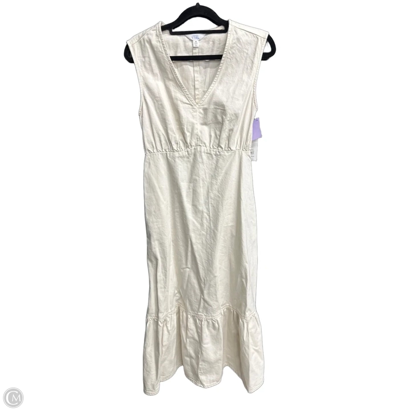 Dress Casual Maxi By Time And Tru In Cream, Size: Xs