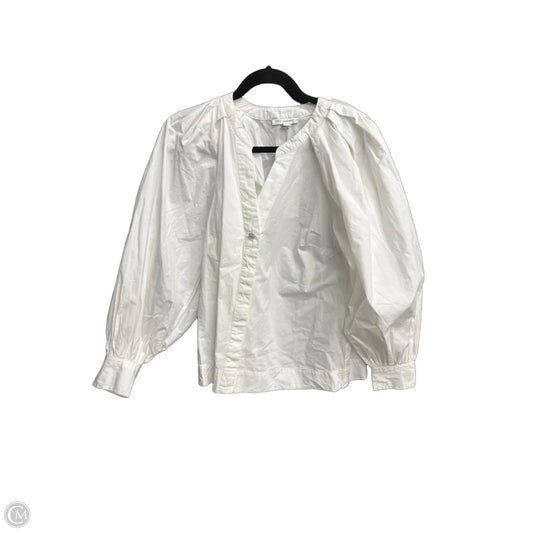 Blouse Long Sleeve By Free Assembly In White, Size: Xs