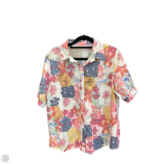 Top Short Sleeve By Clothes Mentor In Multi-colored, Size: S