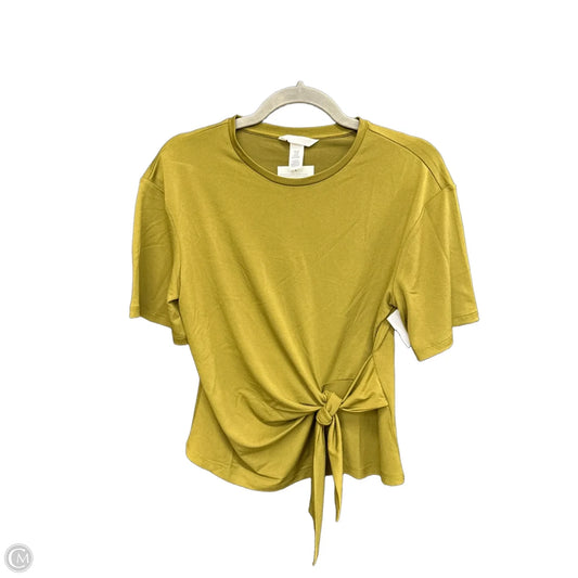 Top Short Sleeve By H&m In Green, Size: Xs