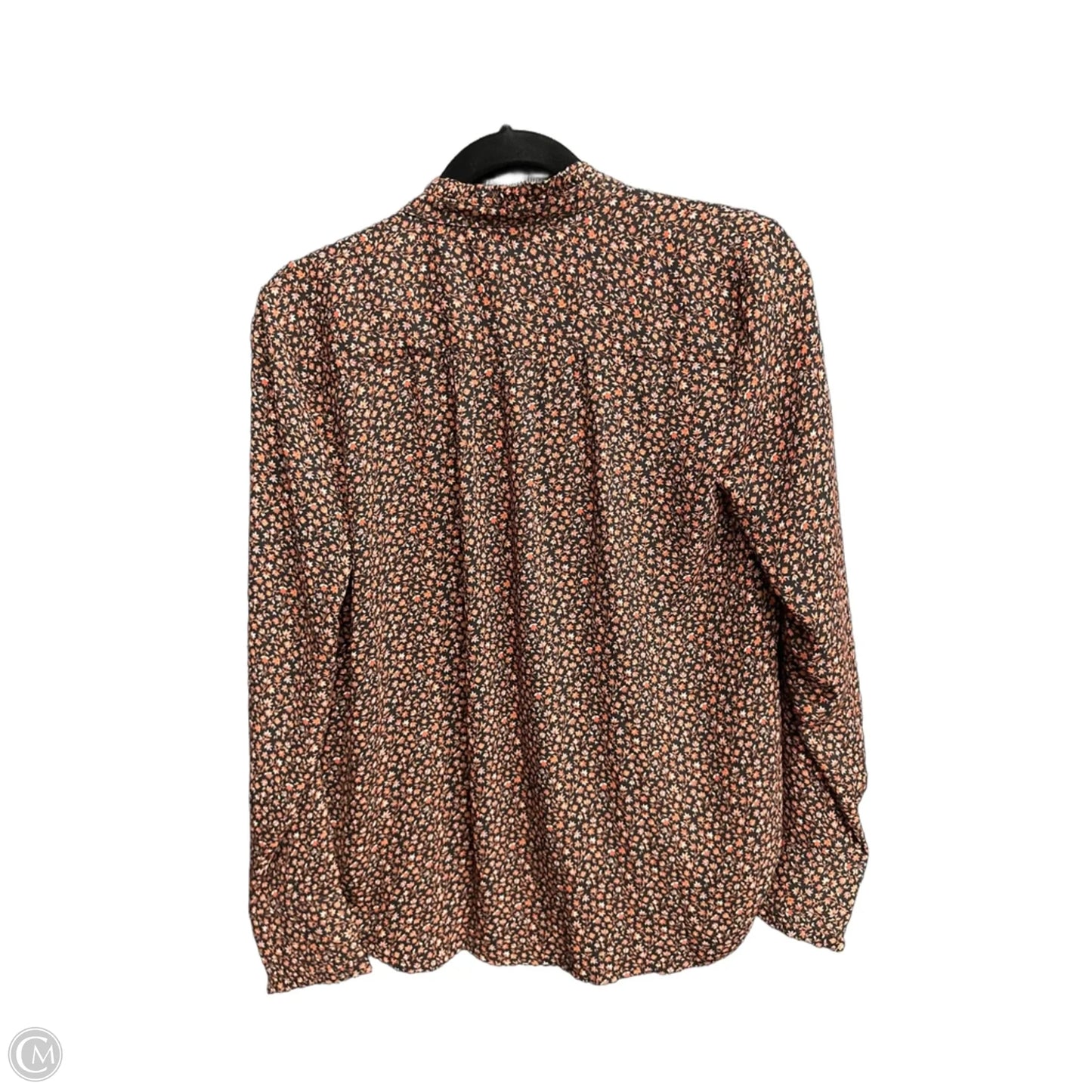 Blouse Long Sleeve By Loft In Floral Print, Size: Xs