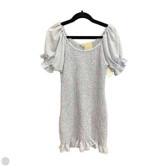 Dress Casual Short By Ee Some In Blue & Pink, Size: M