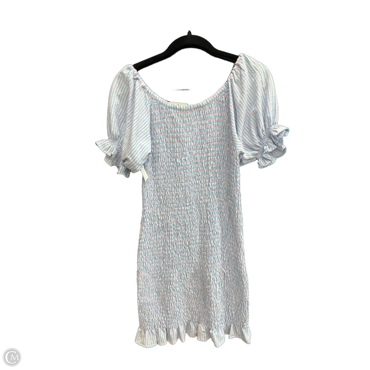 Dress Casual Short By Ee Some In Blue & Pink, Size: M