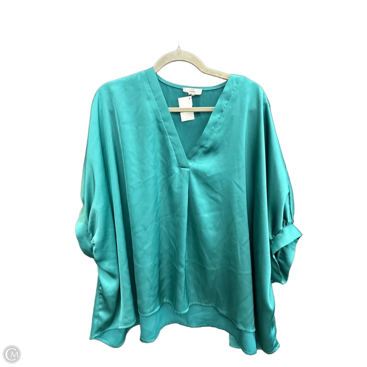 Top Short Sleeve By Entro In Green, Size: L