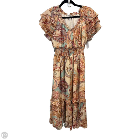 Dress Casual Maxi By By The River In Paisley Print, Size: M