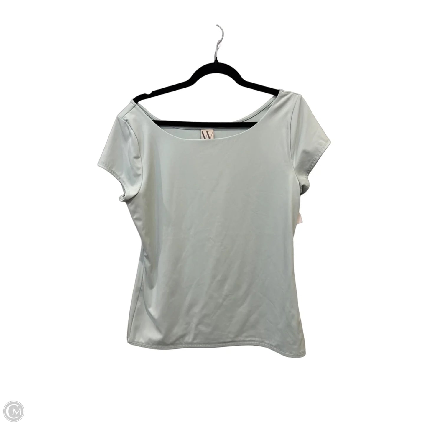 Top Short Sleeve By Worthington In Teal, Size: L