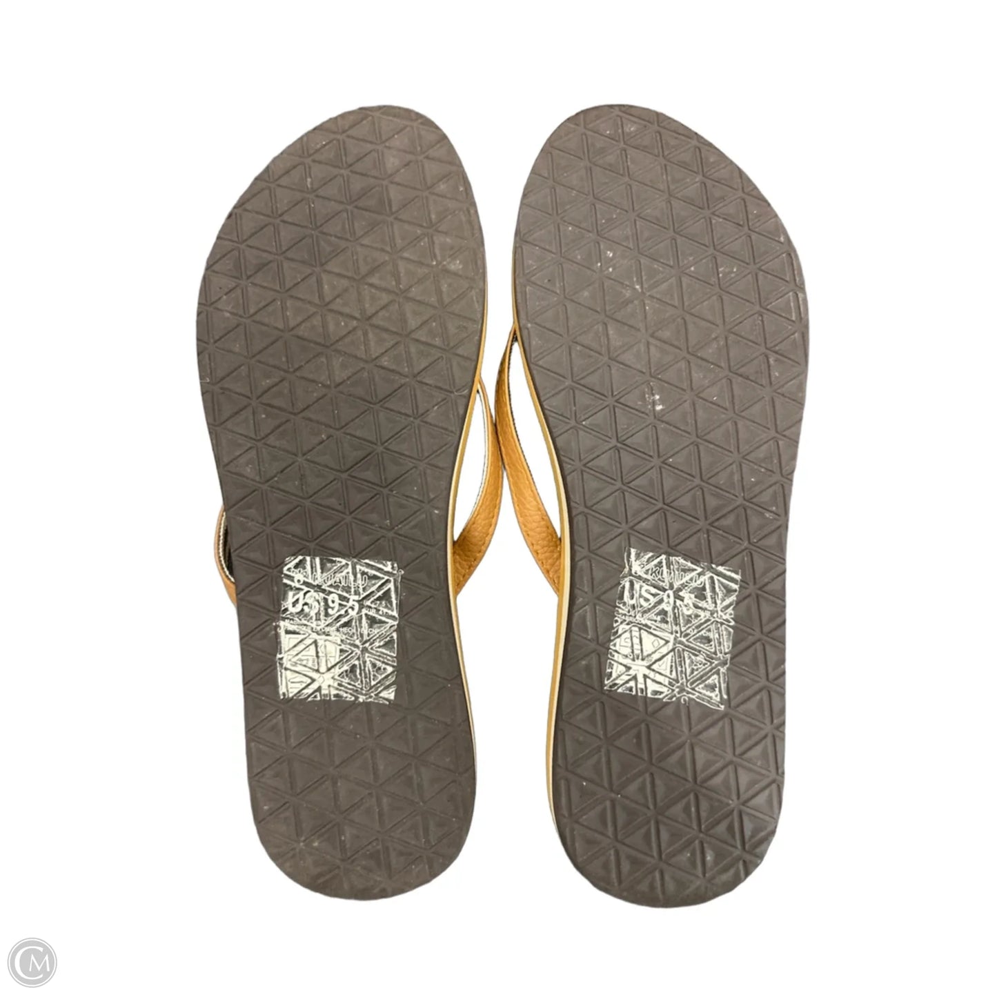 Sandals Flip Flops By Clothes Mentor In Brown, Size: 9.5