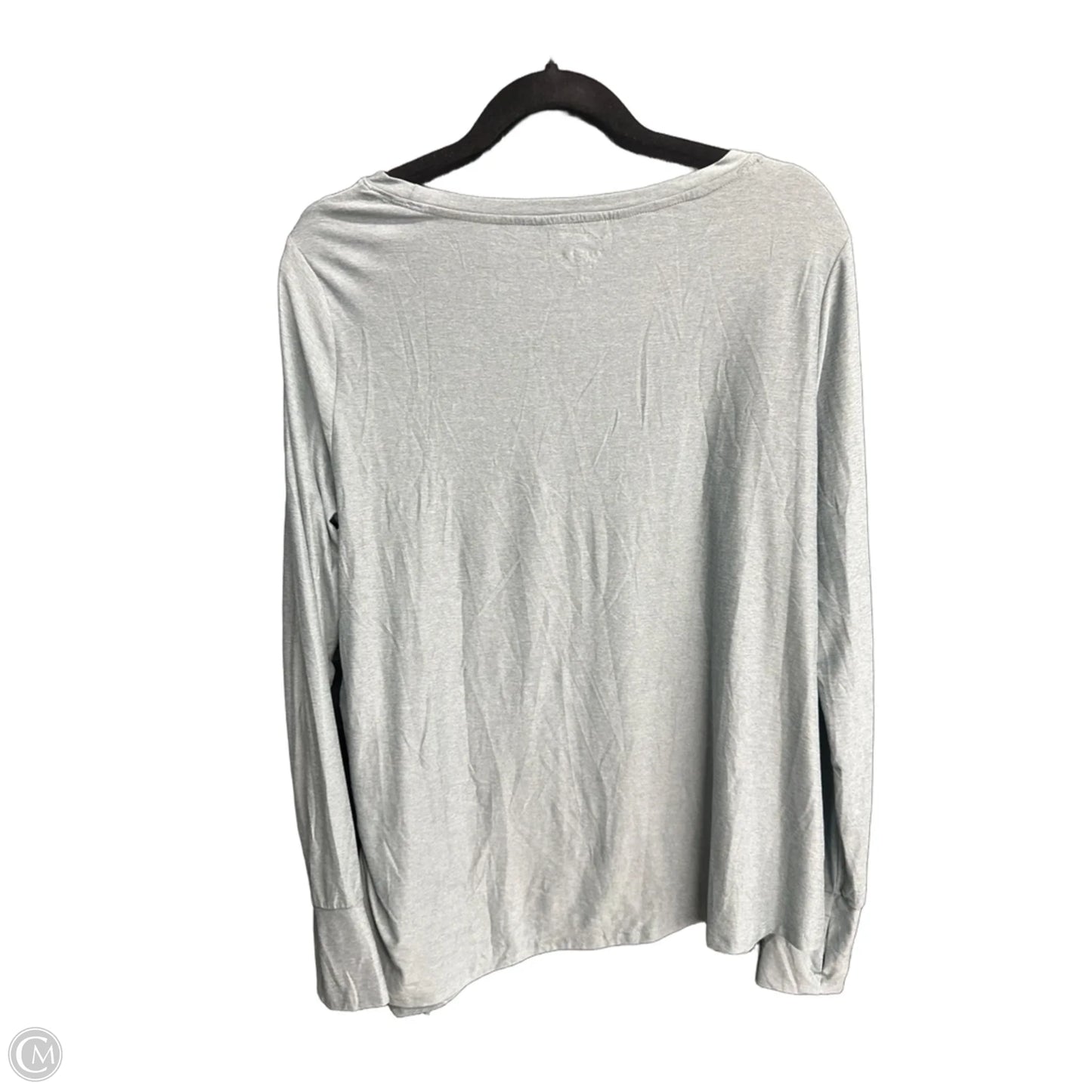 Athletic Top Long Sleeve Collar By Old Navy In Green, Size: L