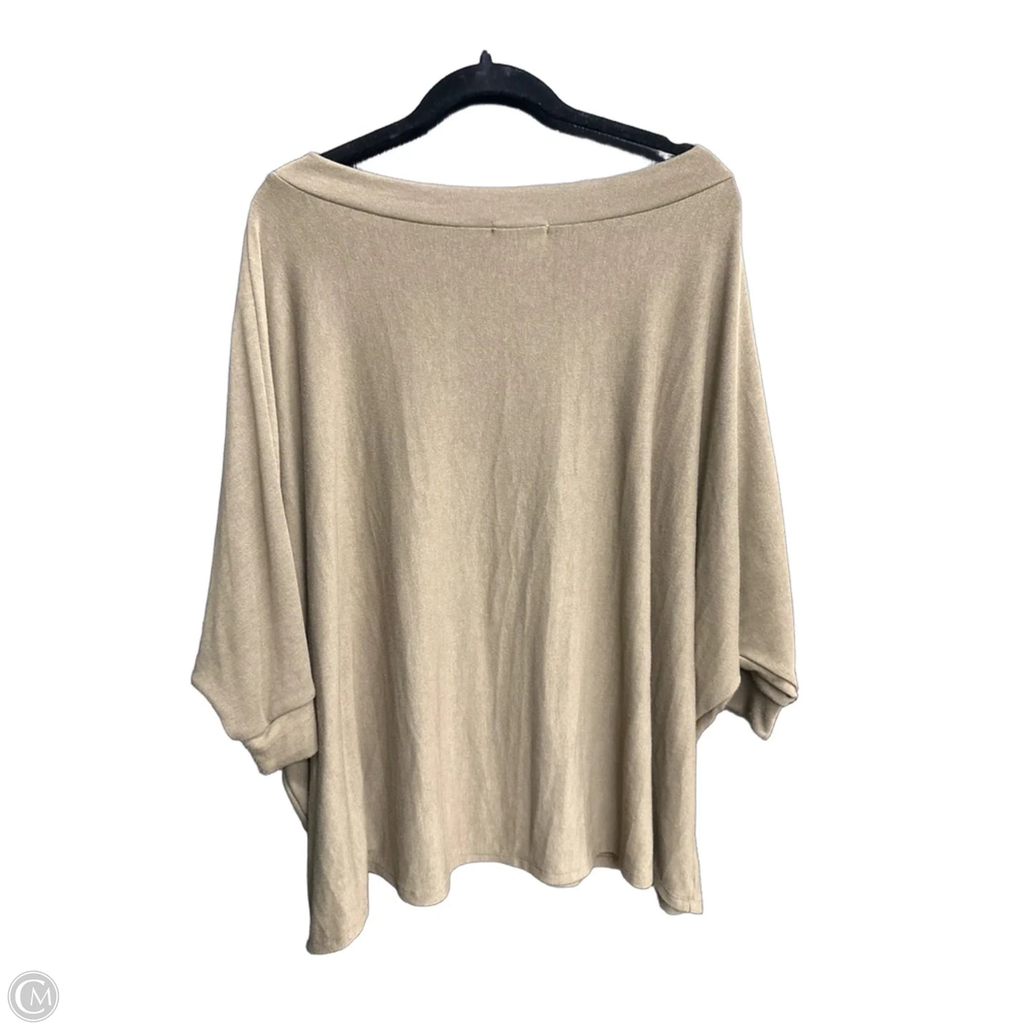 Top 3/4 Sleeve By Andree By Unit In Brown, Size: M