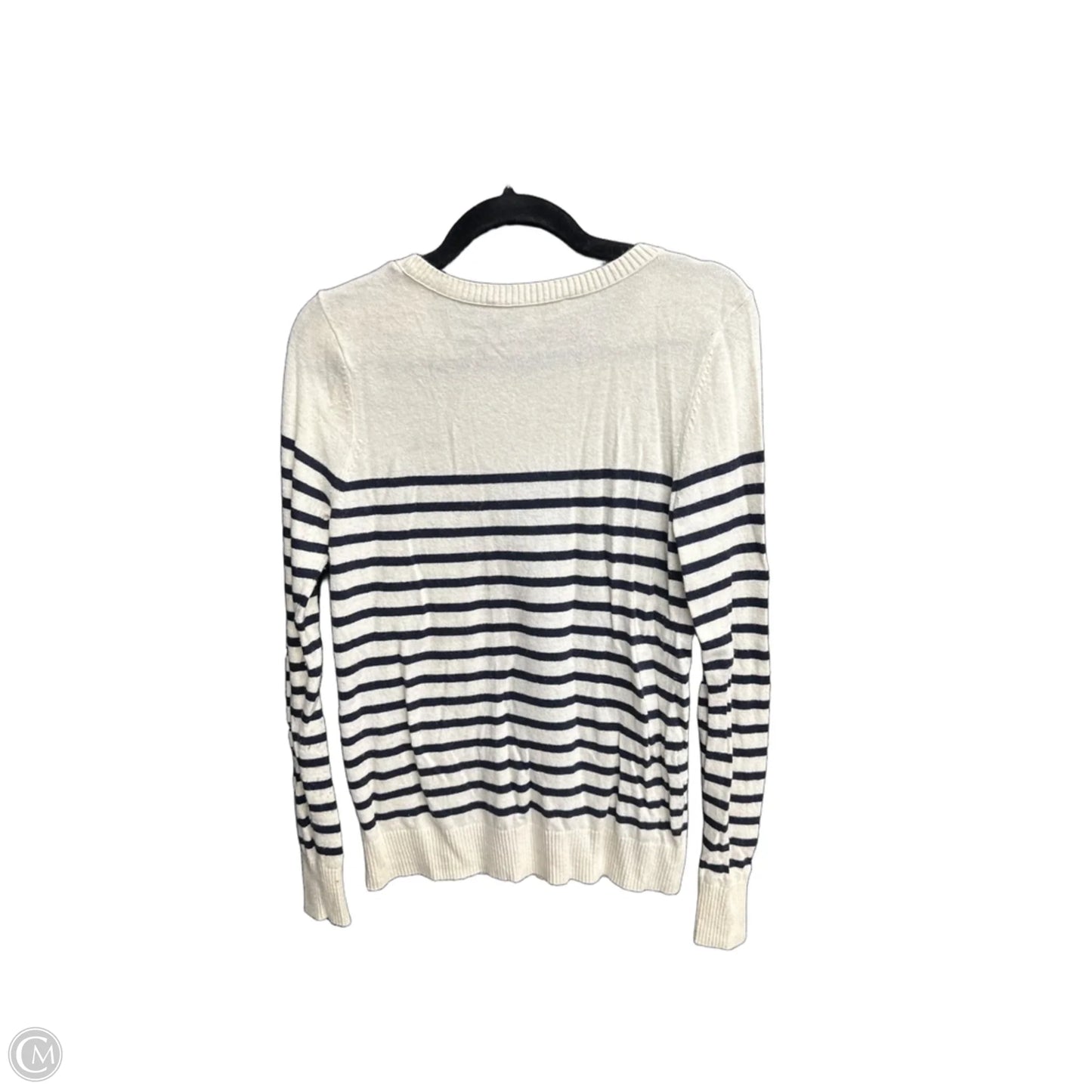 Top Long Sleeve By Loft In Striped Pattern, Size: S