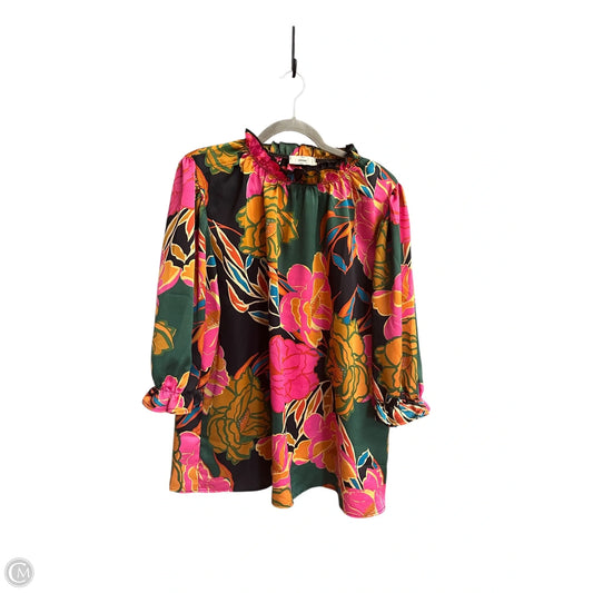 Top 3/4 Sleeve By Entro In Multi-colored, Size: Xl
