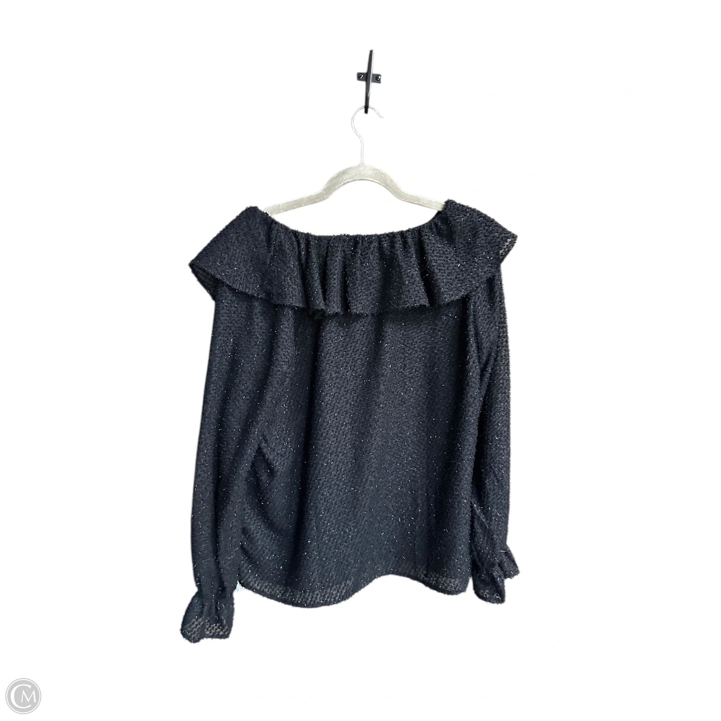 Top Long Sleeve By Loft In Black, Size: M