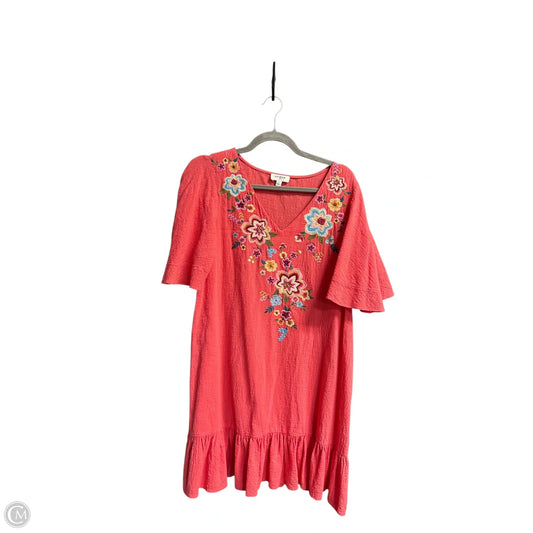 Dress Casual Short By Umgee In Coral, Size: S