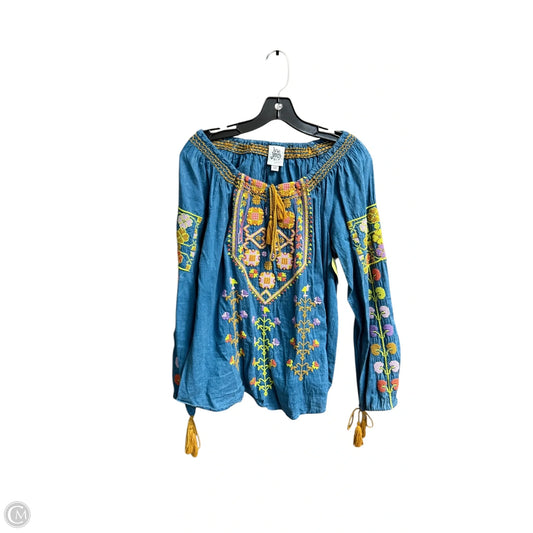 Top Long Sleeve By Ivy Jane In Multi-colored, Size: M