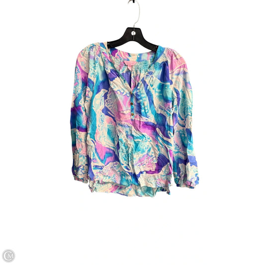 Top Long Sleeve Designer By Lilly Pulitzer In Multi-colored, Size: S