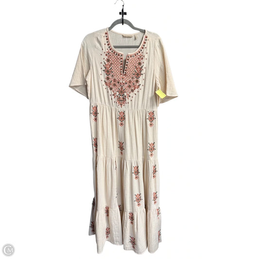 Dress Casual Maxi By Soft Surroundings In Beige, Size: S