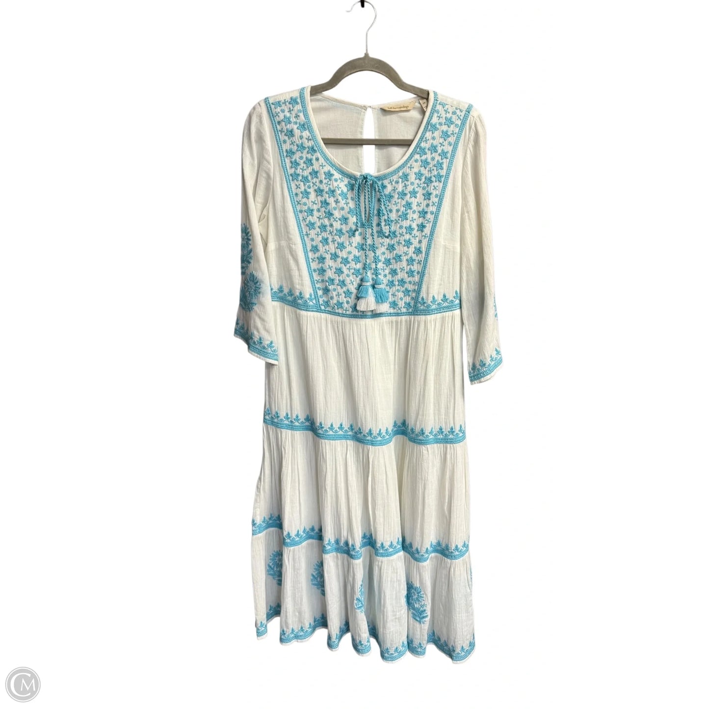 Dress Casual Midi By Soft Surroundings In White, Size: Xs