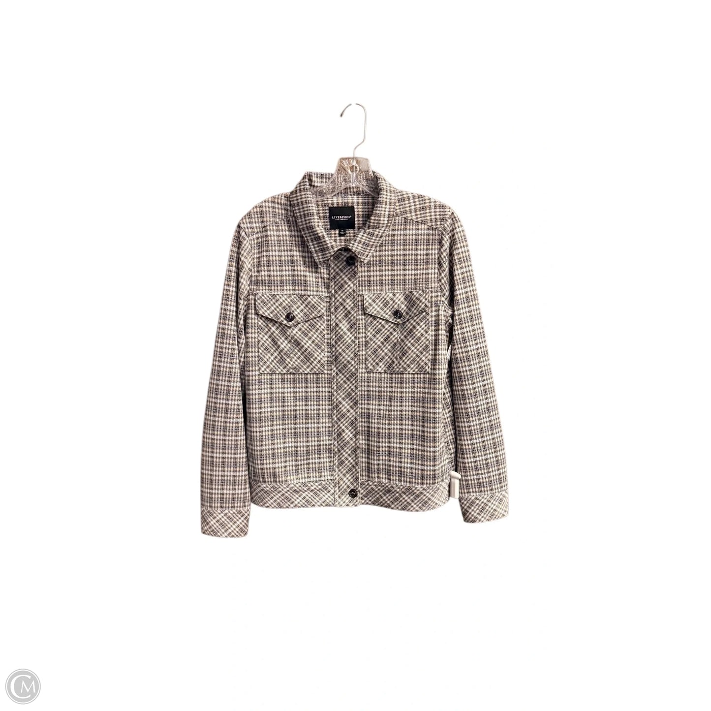 Jacket Other By Liverpool In Plaid Pattern, Size: M
