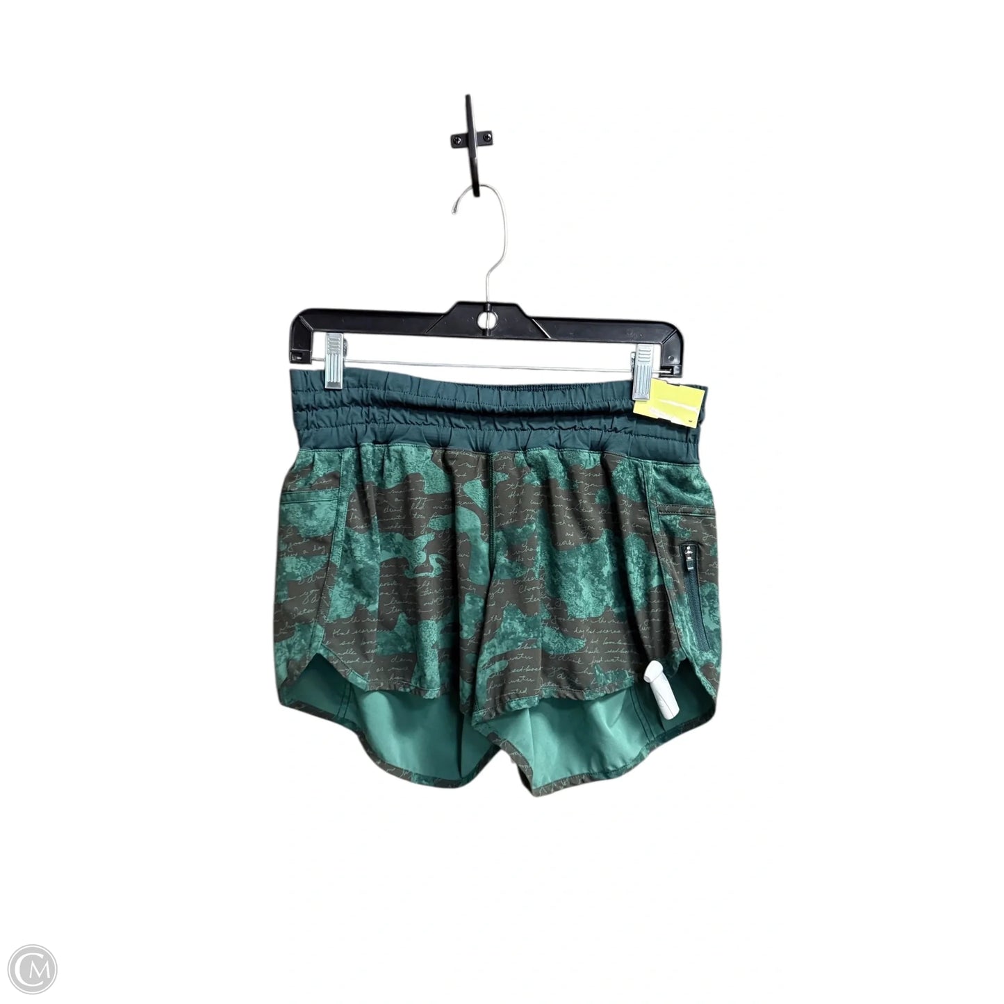 Athletic Shorts By Lululemon In Camouflage Print, Size: 10