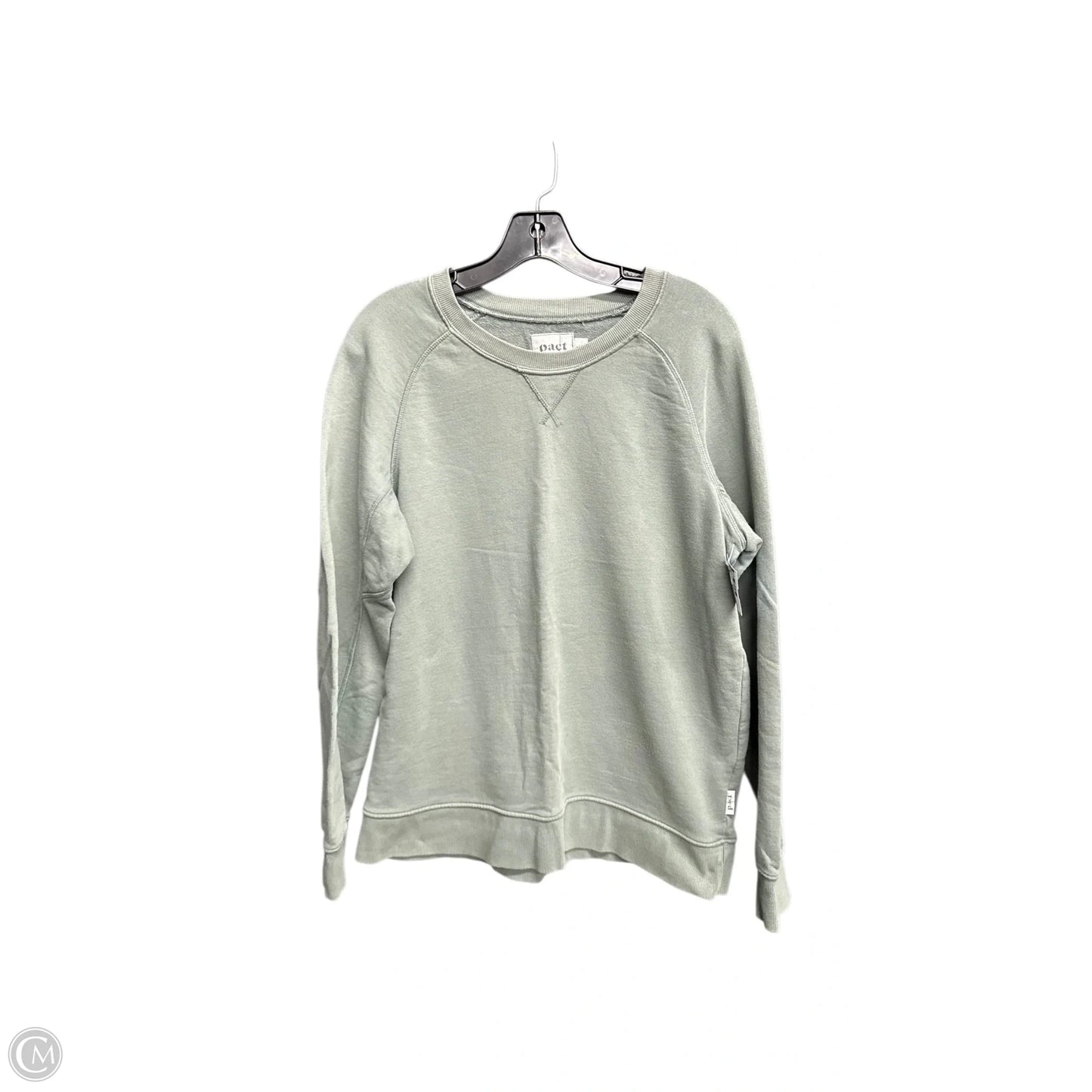 Sweatshirt Crewneck By Pact In Green, Size: L