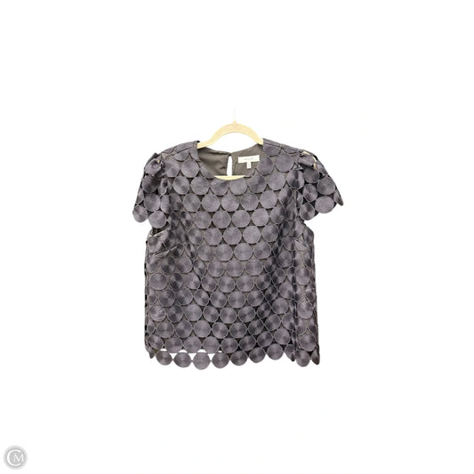 Top Short Sleeve Designer By Milly In Navy, Size: M