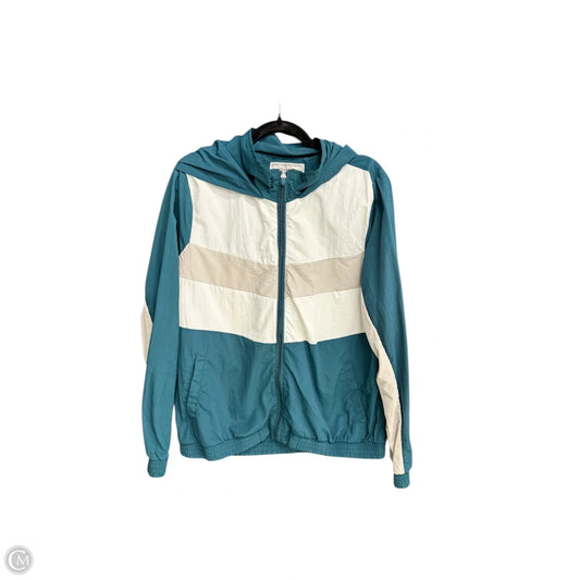 Jacket Windbreaker By Ashley In Teal, Size: Xl