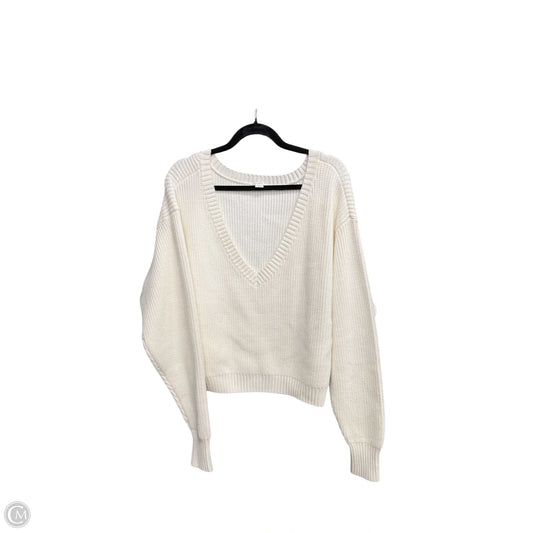 Sweater By Good American In White, Size: L