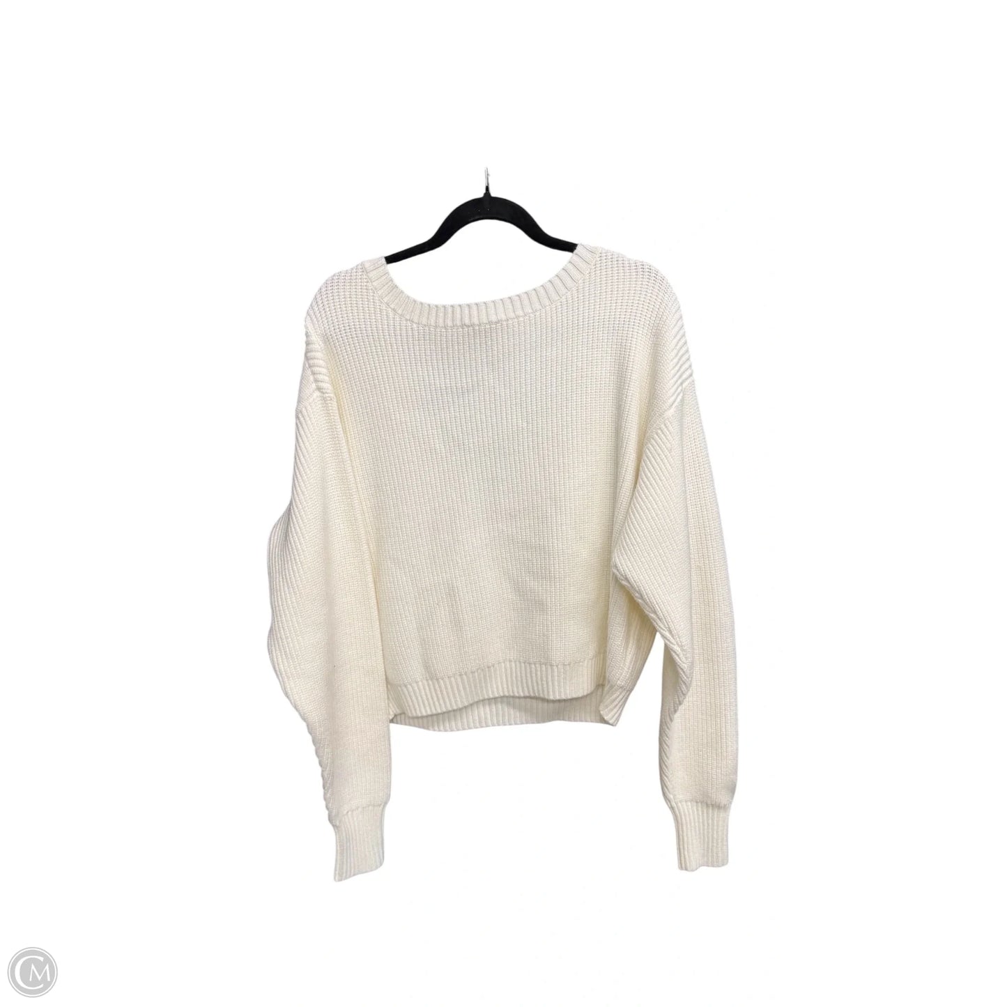 Sweater By Good American In White, Size: L