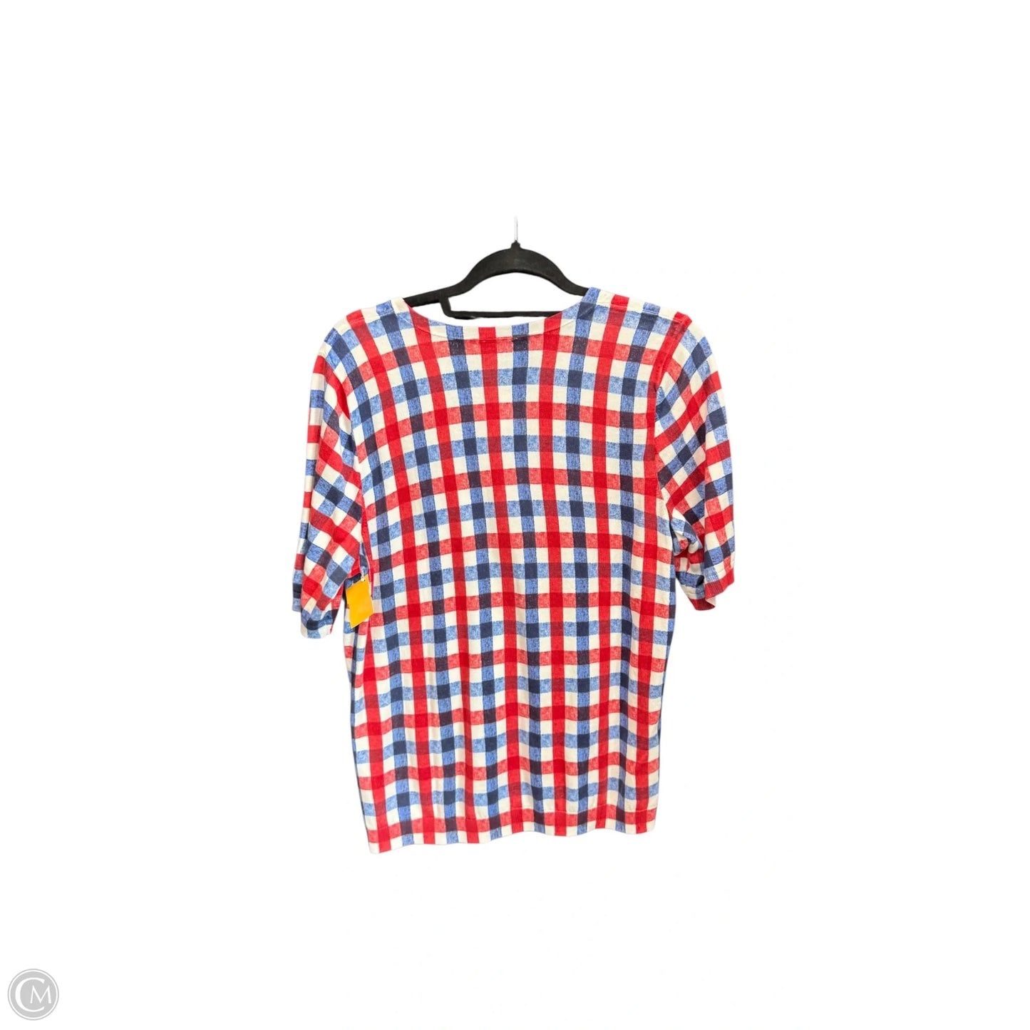 Cardigan By Talbots In Plaid Pattern, Size: L