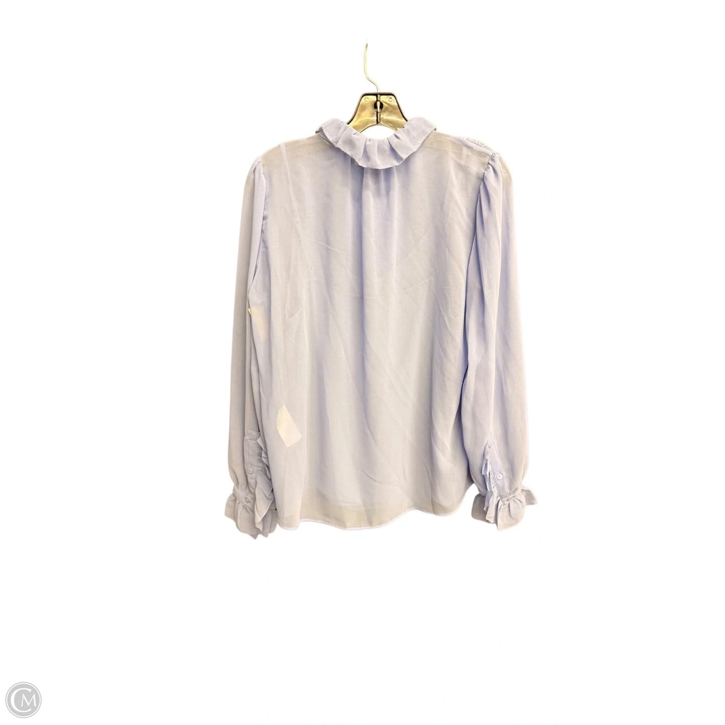 Top Long Sleeve By White House Black Market In Blue, Size: M