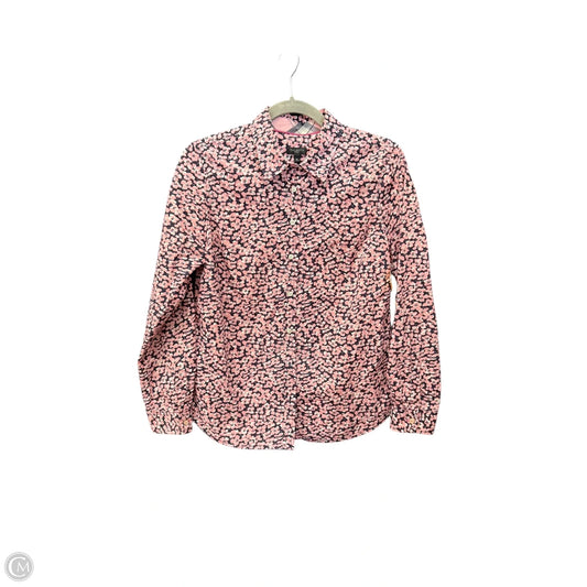 Top Long Sleeve By Talbots In Floral Print, Size: 8p