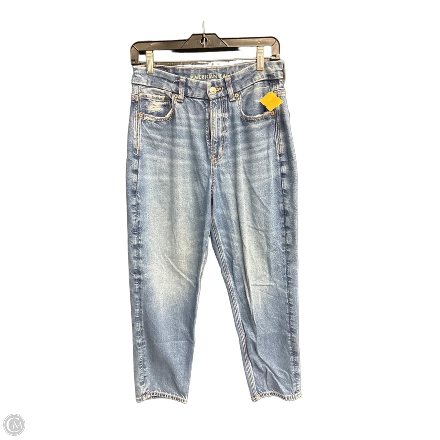 Jeans Boyfriend By American Eagle In Blue Denim, Size: 8