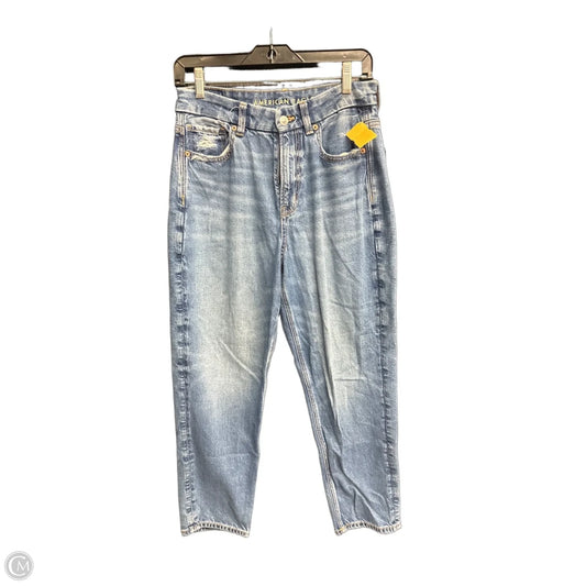 Jeans Boyfriend By American Eagle In Blue Denim, Size: 8