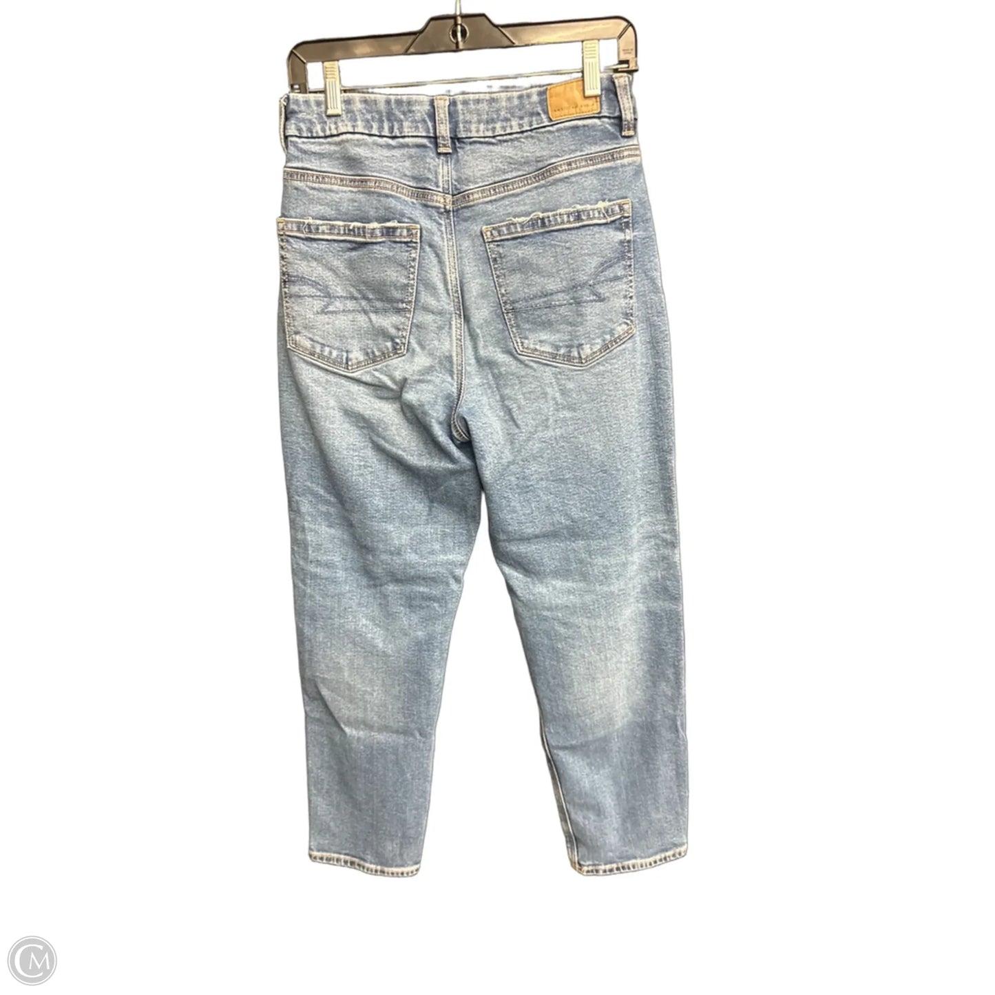 Jeans Boyfriend By American Eagle In Blue Denim, Size: 8