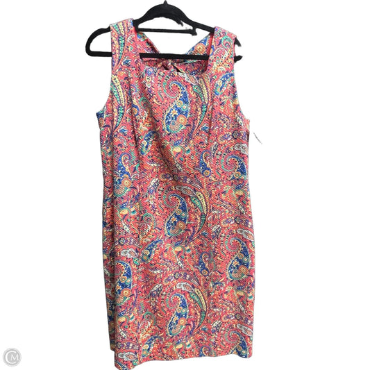 Dress Casual Midi By Talbots In Paisley Print, Size: M