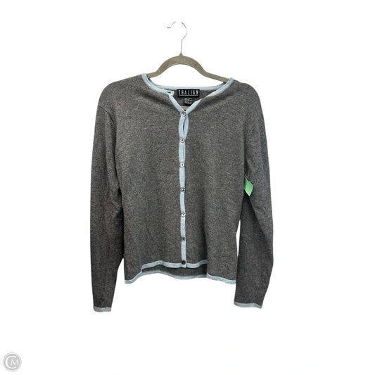 Sweater Cardigan Cashmere By Clothes Mentor In Grey, Size: S