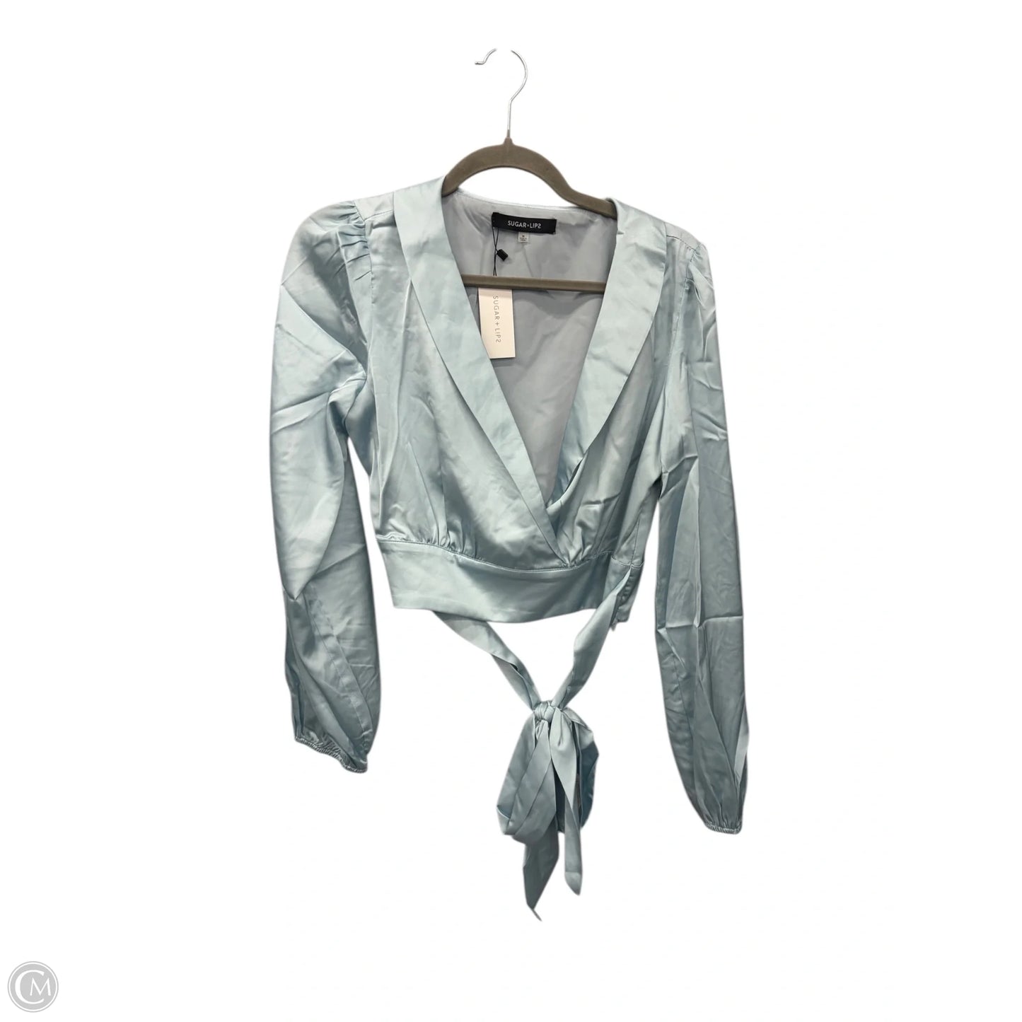 Top Long Sleeve By Sugar Lips In Teal, Size: M