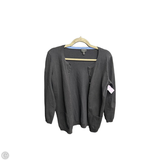 Sweater Cardigan By Talbots In Black, Size: S