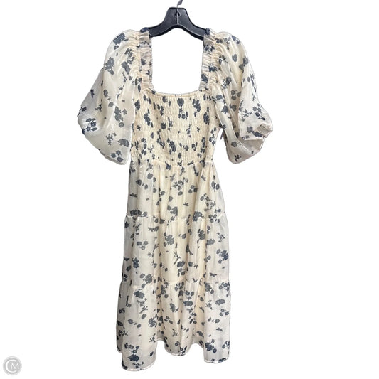 Dress Casual Midi By Clothes Mentor In Black & Cream, Size: M