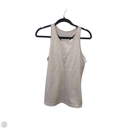 Athletic Tank Top By Vuori In Brown & White, Size: M