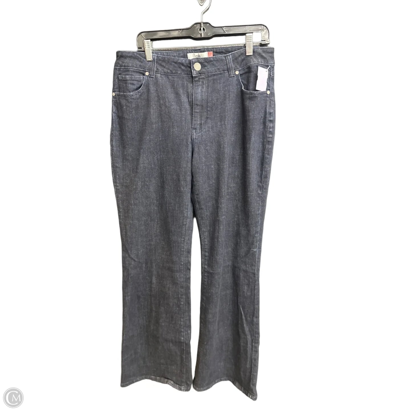 Jeans Boot Cut By Cabi In Blue Denim, Size: 12