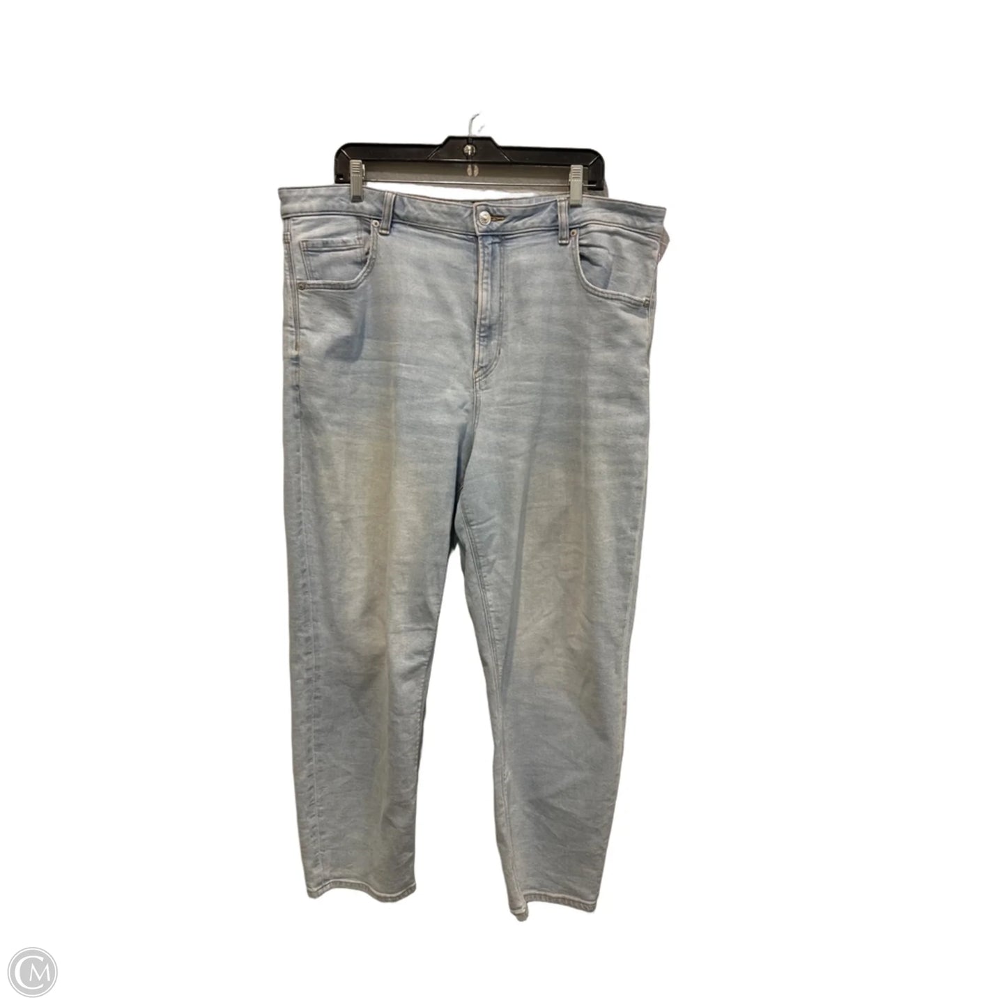 Jeans Straight By American Eagle In Blue Denim, Size: 20