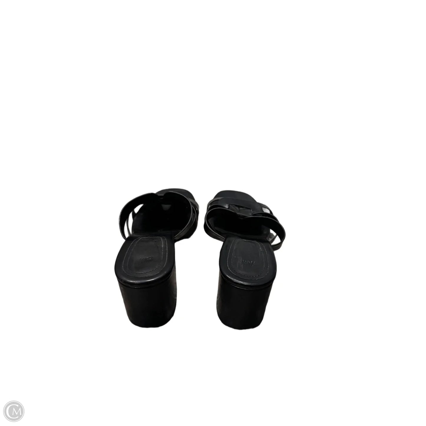 Sandals Heels Wedge By H&m In Black, Size: 10